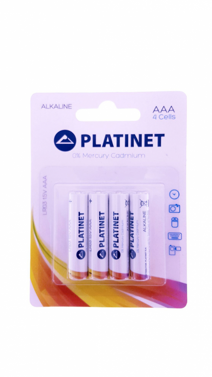 Baterii alcaline PRO LR03 Platinet tip AAA, 4 bucati/blister (pret/set) [5]