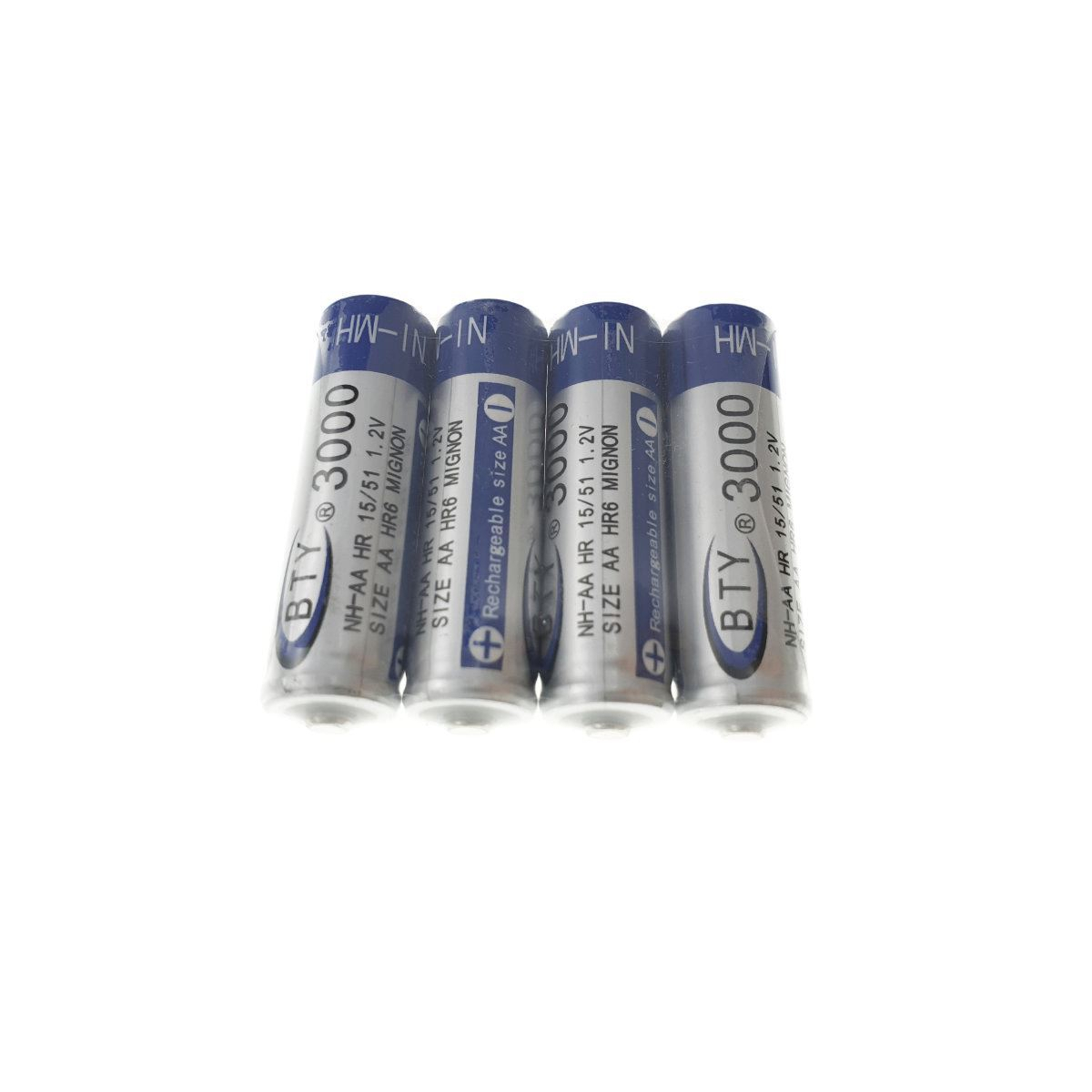 Baterii reancarcabile BTY AA R06, 1.2V, 3000mAh Ni-MH,set 4 bucati (pret/set) [5]