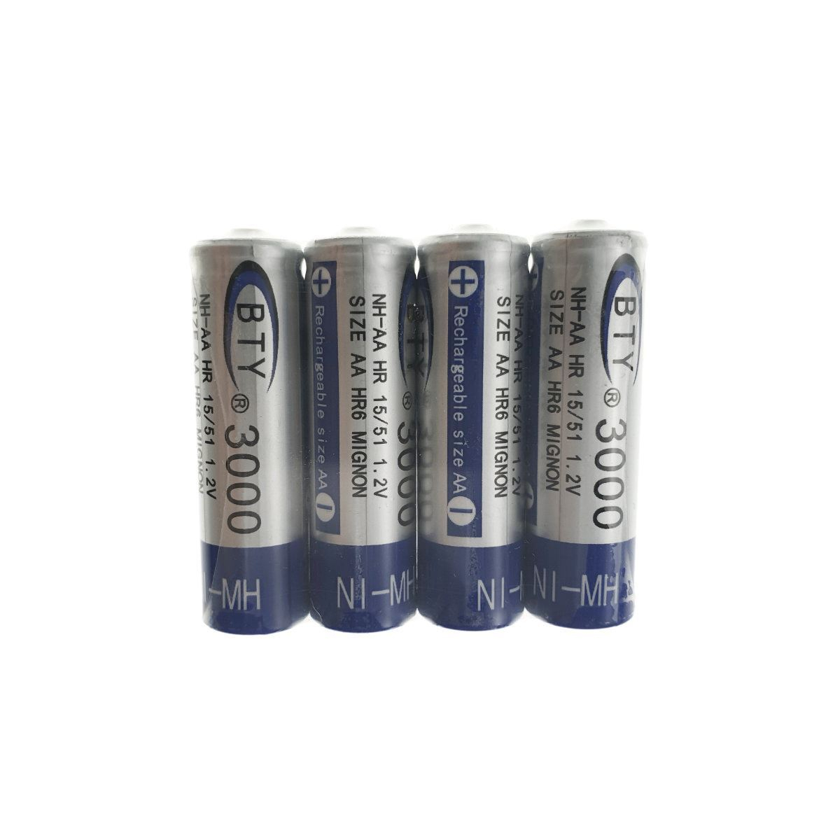 Baterii reancarcabile BTY AA R06, 1.2V, 3000mAh Ni-MH,set 4 bucati (pret/set) [8]
