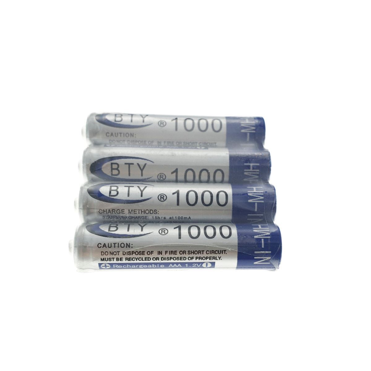 Baterii reancarcabile BTY AAA R03, 1.2V, 1000mAh Ni-MH,set 4 bucati (pret/set) [6]