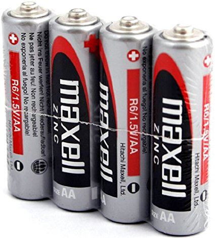 Baterii zinc carbon AA R06 1.5V Maxell, 4 bucati/folie (pret/set) [3]