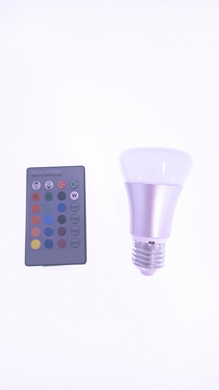 Bec Led E27 5W RGB cu telecomada [5]