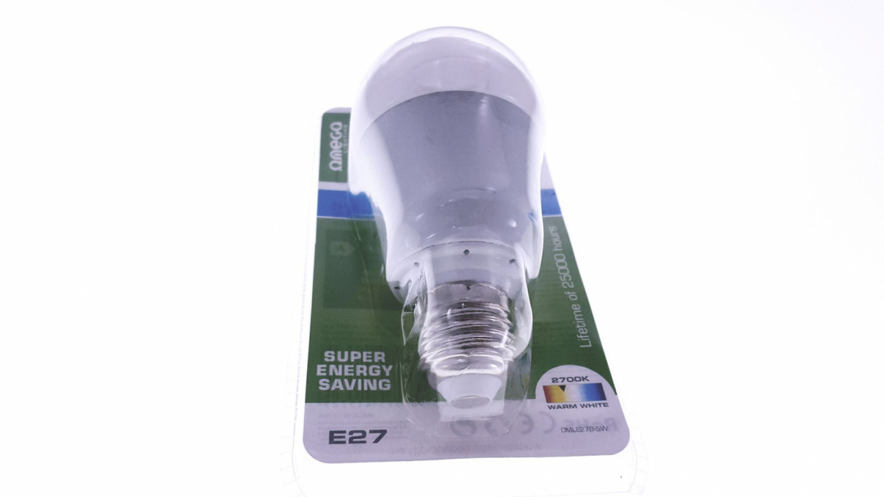 Bec Led Omega 41572 bulb,2700K E27 5W,350lm,lumina calda,carcasa aluminiu [6]