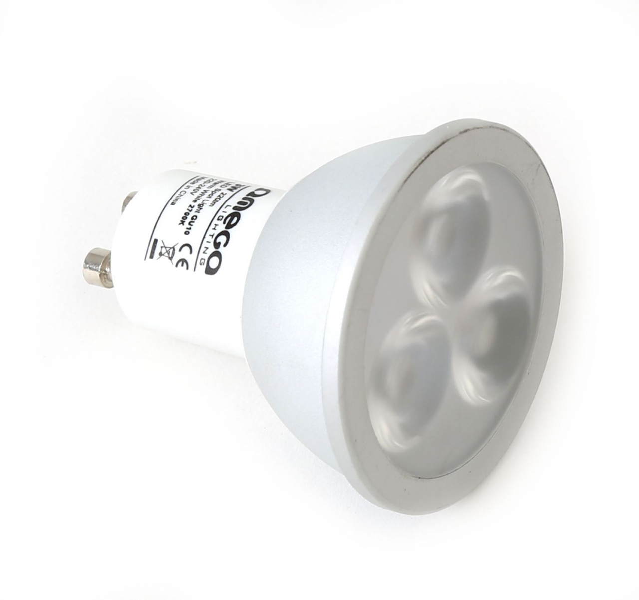 Bec Led Omega 41578 tip spot,6000K GU10 3W,220lm,lumina rece,carcasa aluminiu [6]