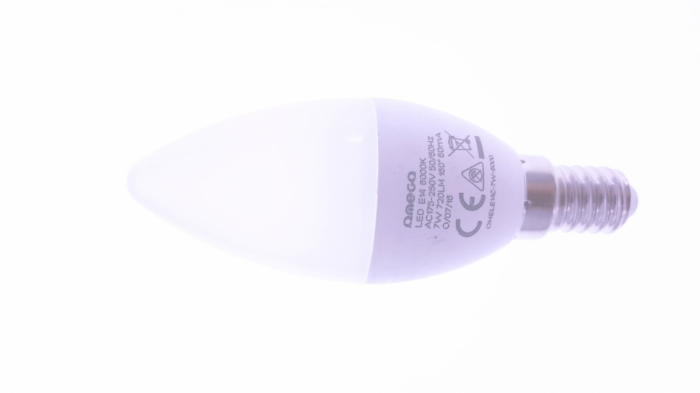 Bec Led Omega 43536 bulb eco,6000K E14 7W,720lm,lumina rece,tip lumanare [2]
