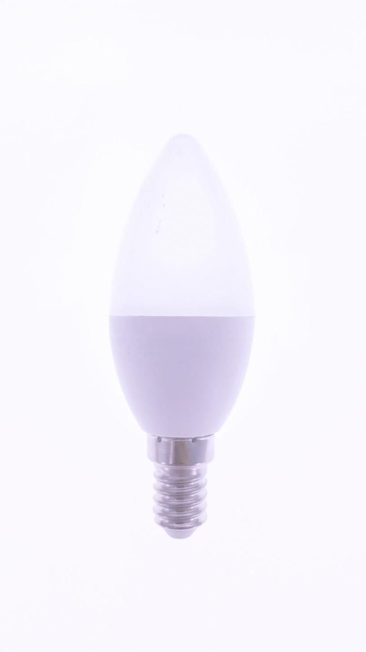 Bec Led Omega 43536 bulb eco,6000K E14 7W,720lm,lumina rece,tip lumanare [8]