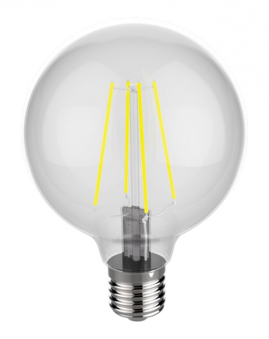 Bec Led Omega 43557 bulb filament,2800K E27 4W,400lm,lumina calda,tip glob [2]