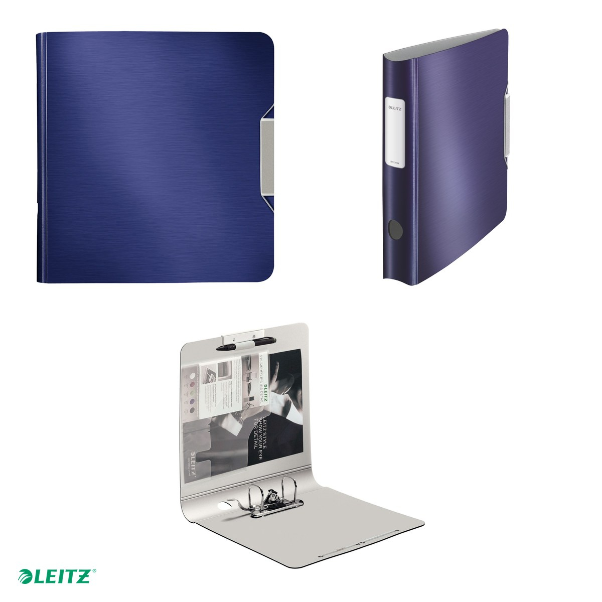 Biblioraft Leitz 180° Active Style, polyfoam, A4, 65 mm, pentru arhivare, albastru-violet [4]