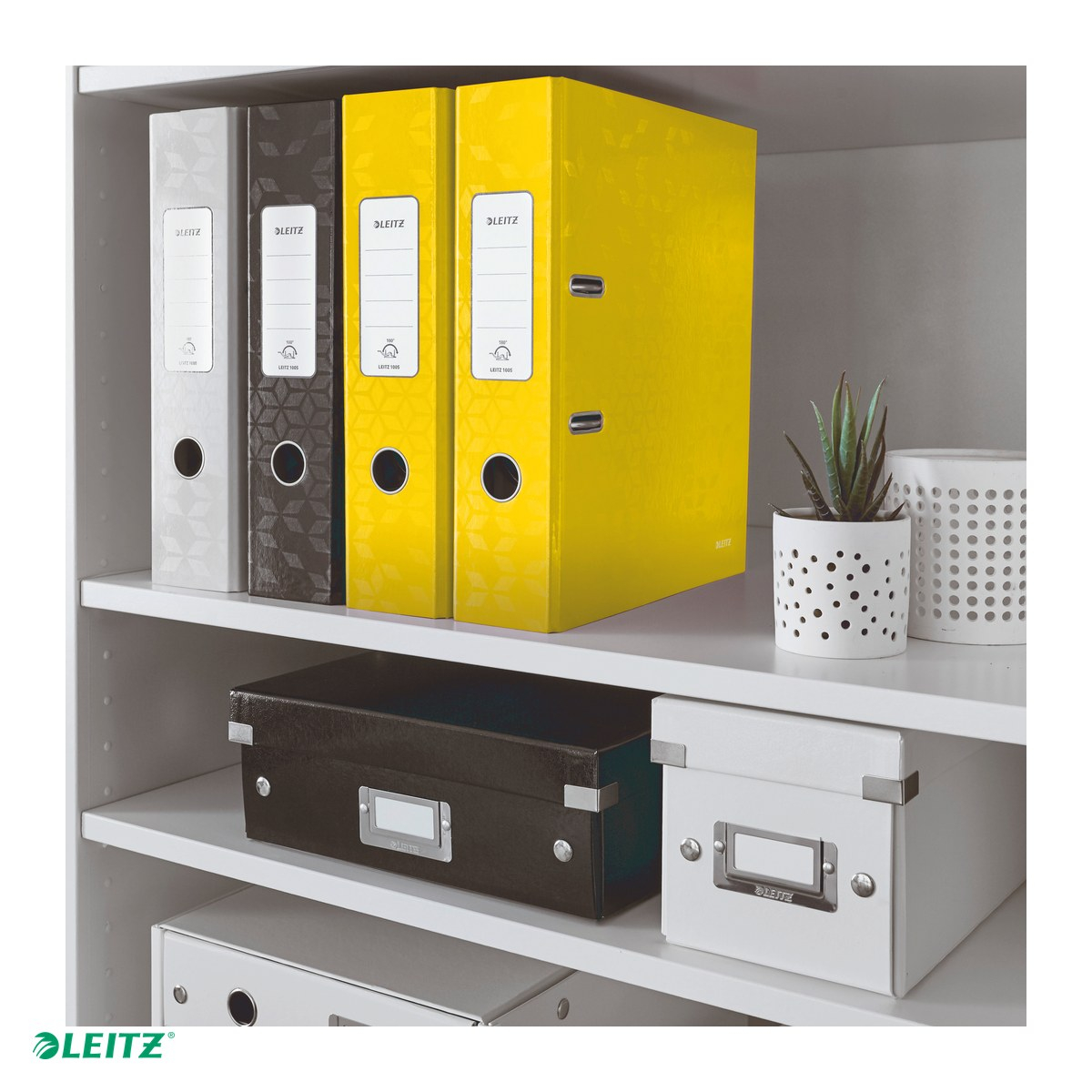 Biblioraft Leitz 180° WOW, carton laminat, A4, 80 mm, capacitate 600 coli (80 g/mp), galben [5]
