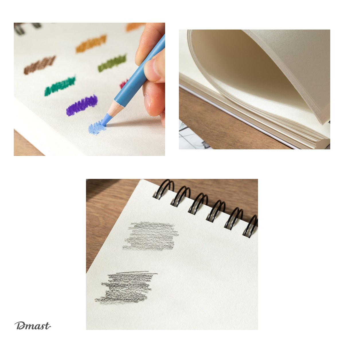 Bloc de schite Dmast by Pebeo A4, pentru schite, 60 file, 160 g/mp, portret [4]