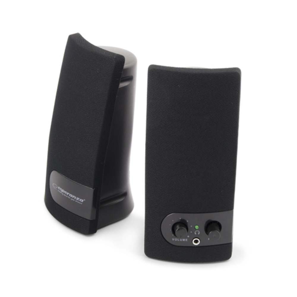 Boxe stereo USB, 6 W, Esperanza Arco, reglaj volum, iesire casti jack 3.5mm, negre [1]