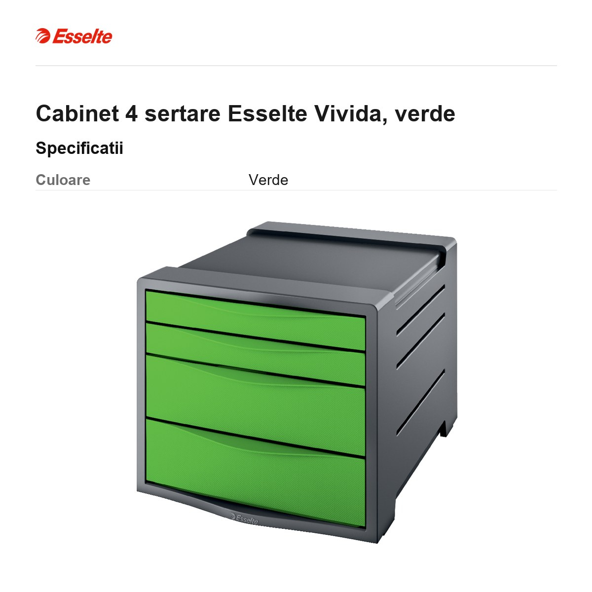 Cabinet 4 sertare Esselte Vivida, verde [3]