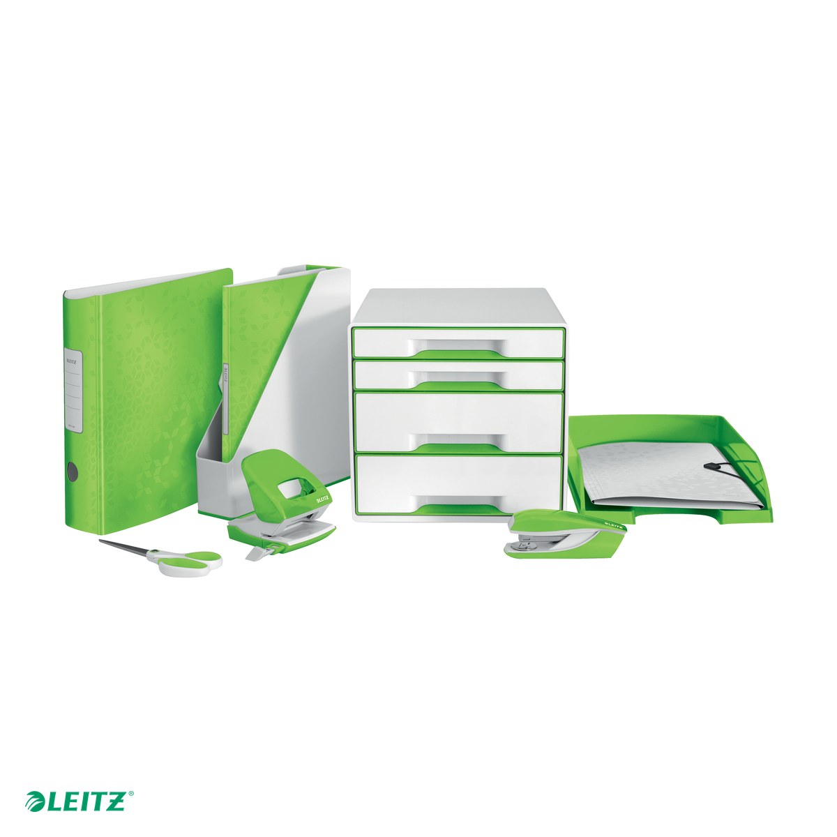 Cabinet cu sertare Leitz WOW, 4 sertare, verde [5]