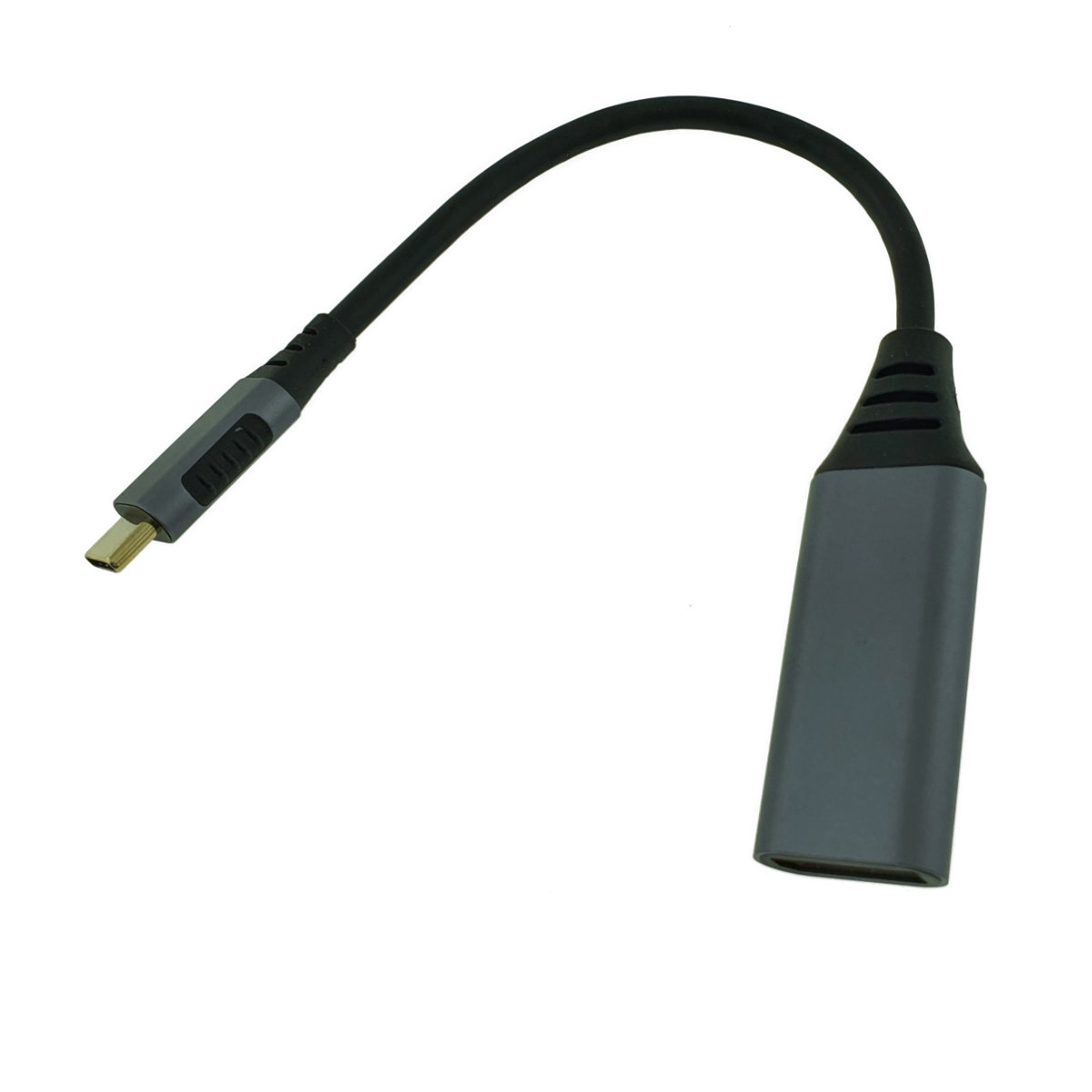 Cablu adaptor, convertor video, USB tip C tata la DisplayPort mama, Cablexpert 12136, lungime 15cm, negru [3]
