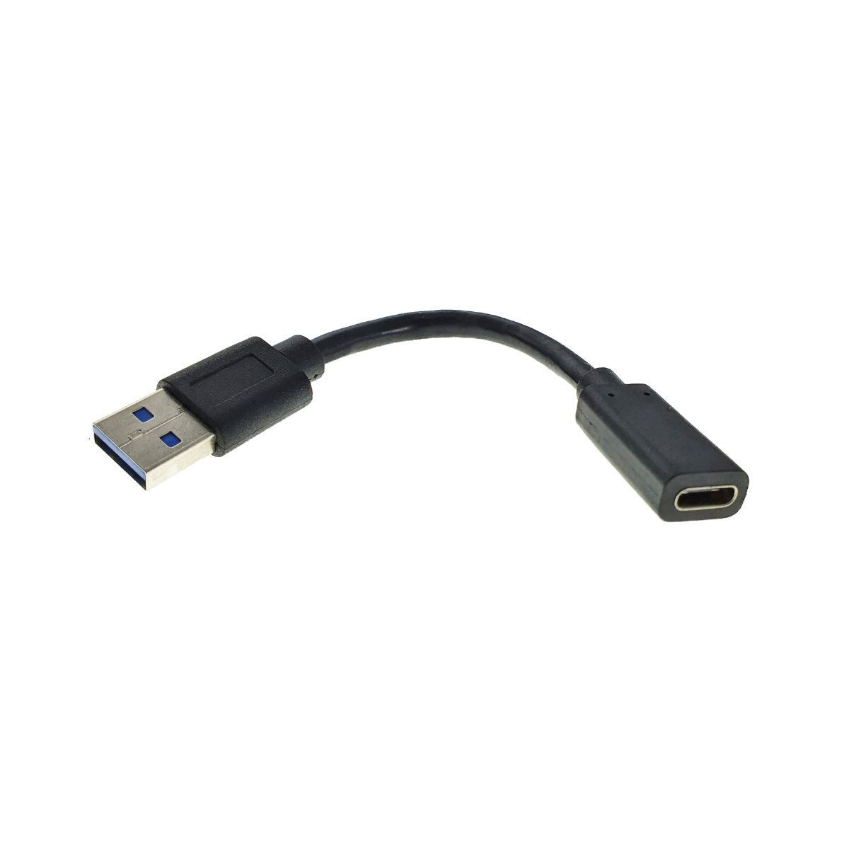 Cablu adaptor Gembird, USB 3.1 tata la USB Tip C mama, lungime 10cm, negru [4]