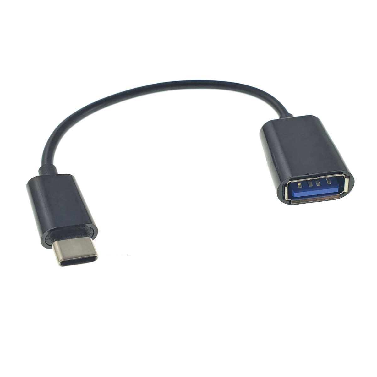 Cablu adaptor OTG , Cablexpert 09754, USB 2.0 mama la USB tip C tata, lungime 10 cm, negru [4]