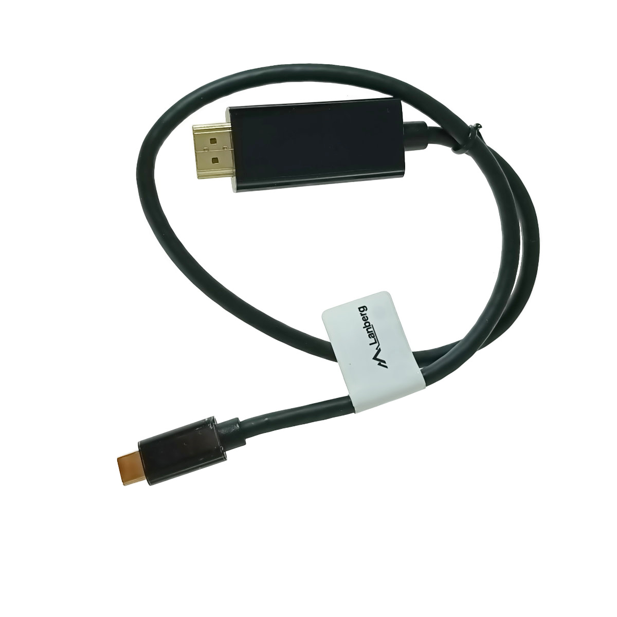 Cablu adaptor USB-C tata la HDMI tata, USB 3.2 gen.2, HDMI 2.0, Lanberg 43675, FHD-144Hz, 4K-60Hz, 18Gb/s, 50cm, negru [3]