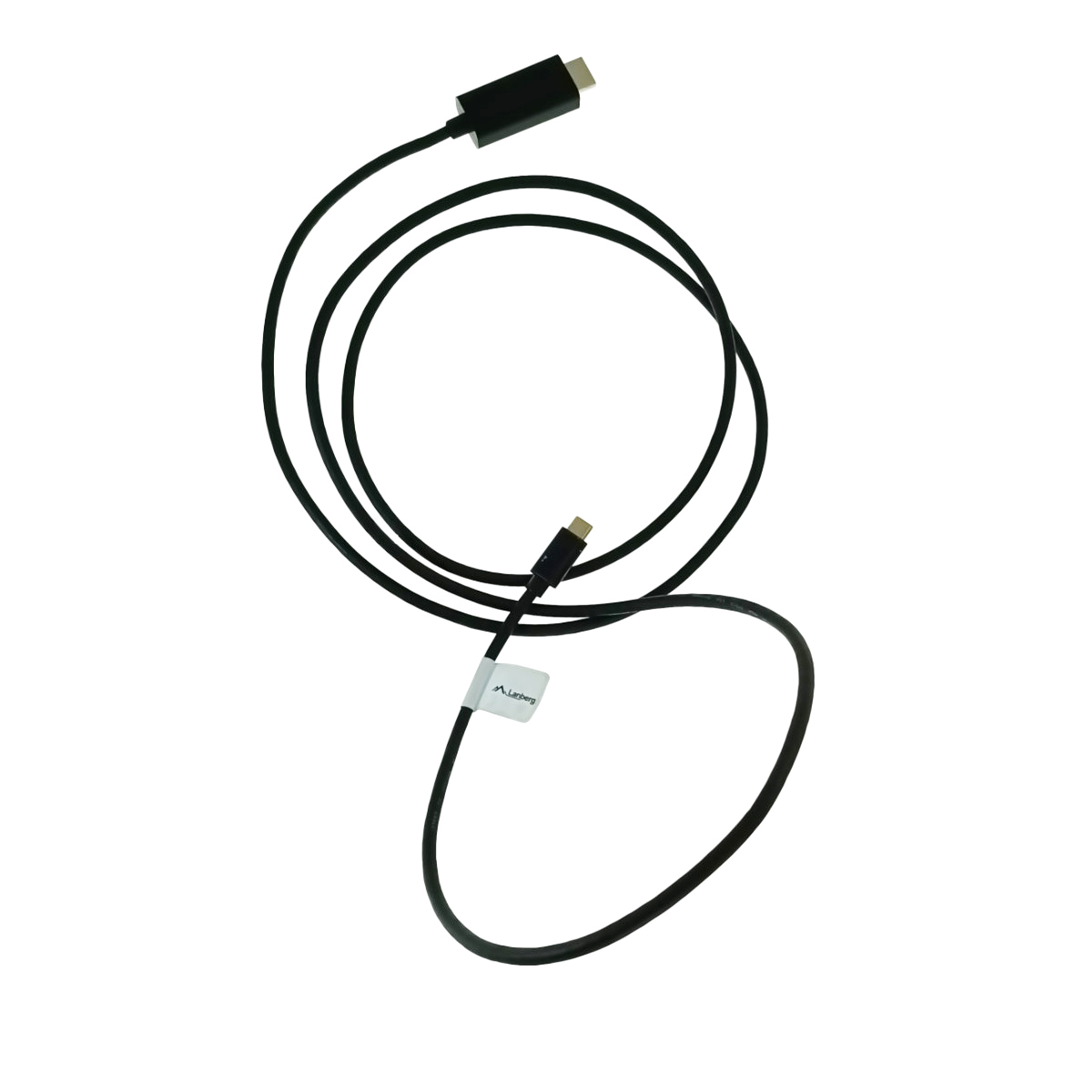 Cablu adaptor USB-C tata la HDMI tata, USB 3.2 gen.2, HDMI 2.0, Lanberg 43677, FHD-144Hz, 4K-60Hz, 18Gb/s, 180cm, negru [1]