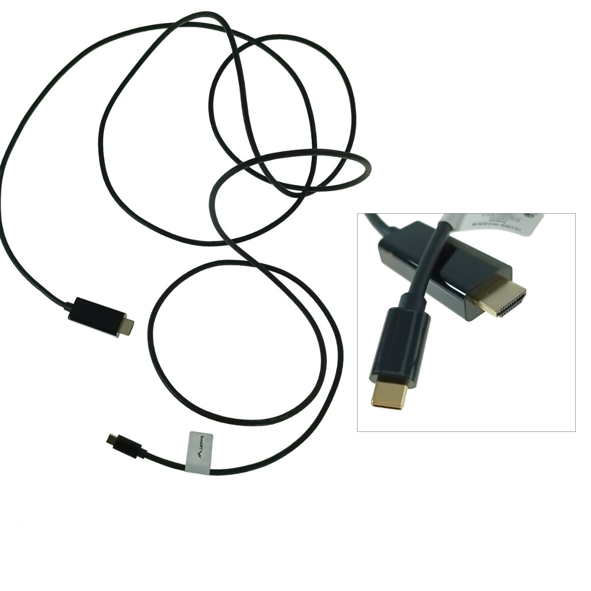 Cablu adaptor USB-C tata la HDMI tata, USB 3.2 gen.2, HDMI 2.0, Lanberg 43678, FHD-144Hz, 4K-60Hz, 18Gb/s, 300cm, negru [3]
