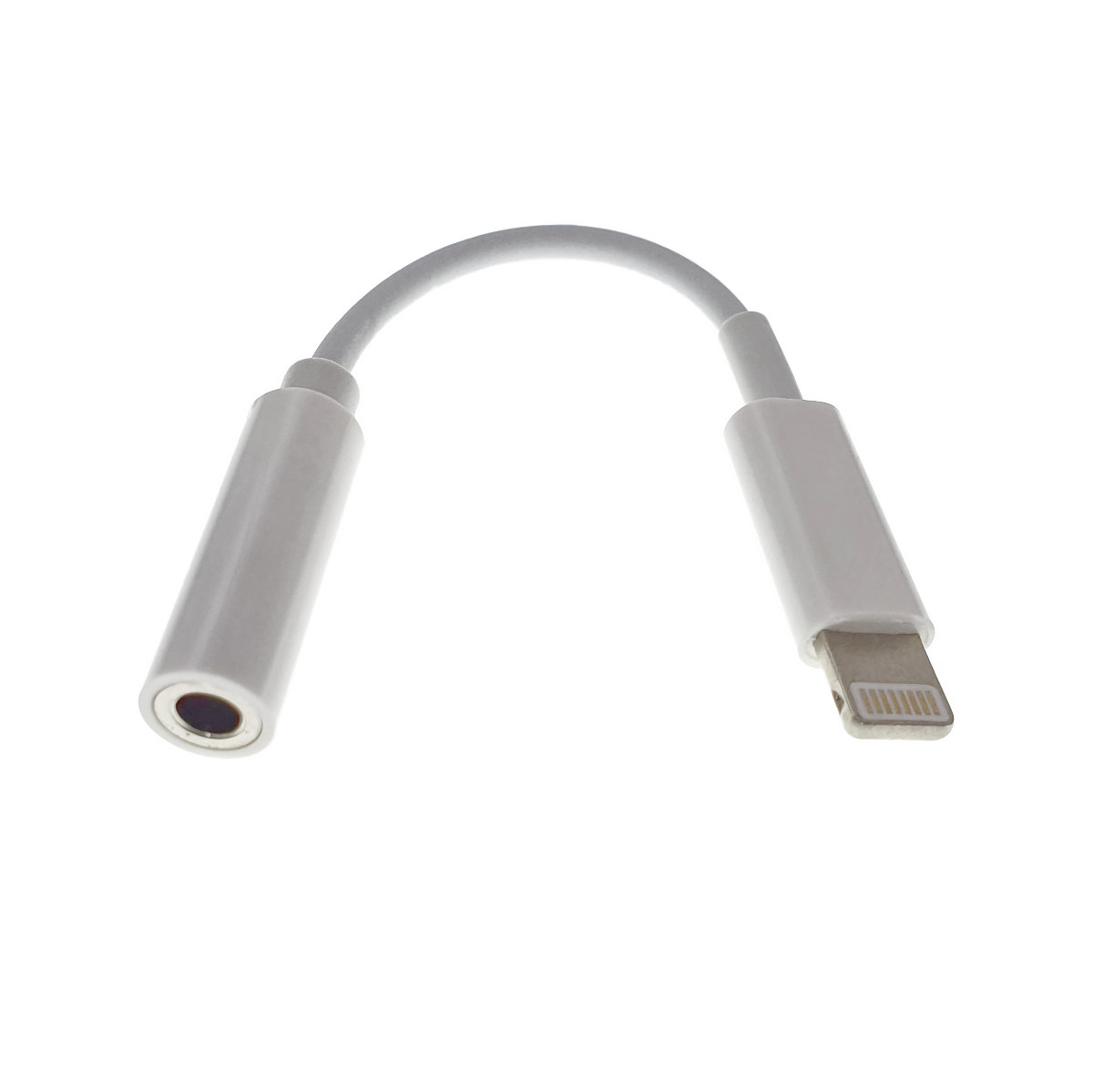 Cablu audio adaptor iPhone7, jack 3.5mm mama la Apple 8 pini Lightning tata, casti audio, alb [6]