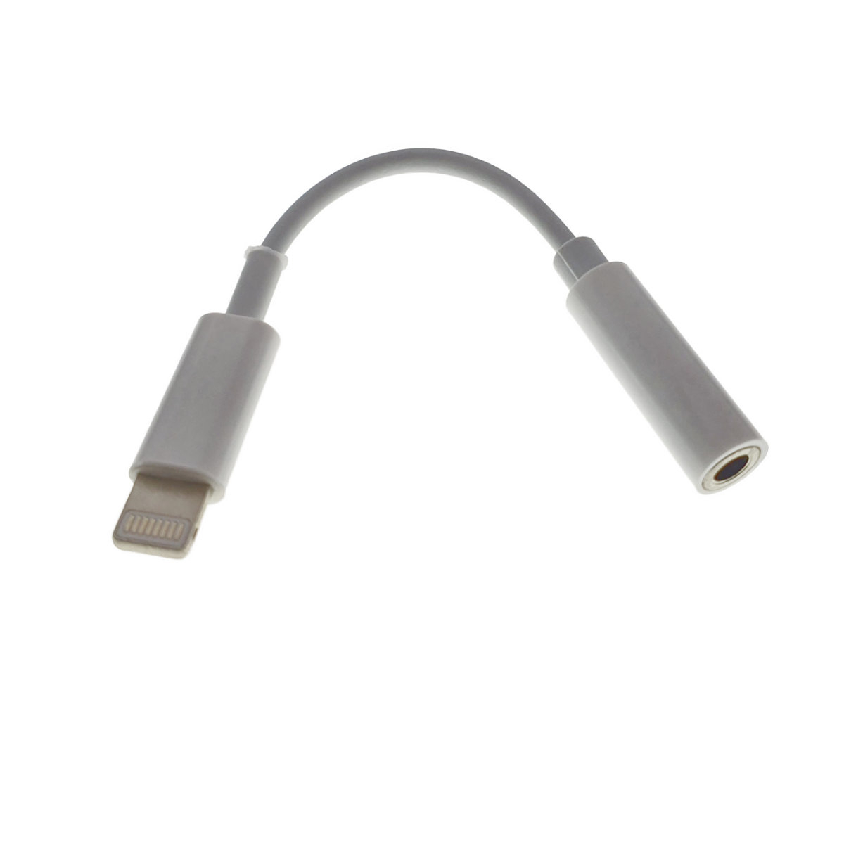 Cablu audio adaptor jack 3.5mm mama la Apple 8 pini Lightning tata, casti audio si microfon, alb [5]