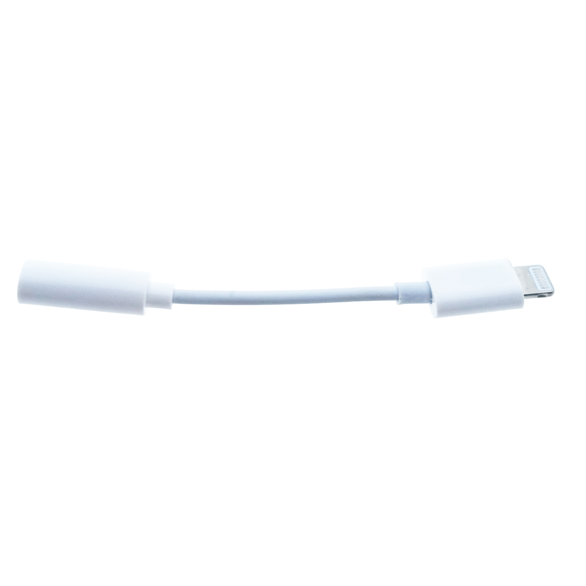 Cablu audio, adaptor Jack 3.5mm mama la conector tip Lightning, Platinet 45645, lungime 5 cm, alb [1]