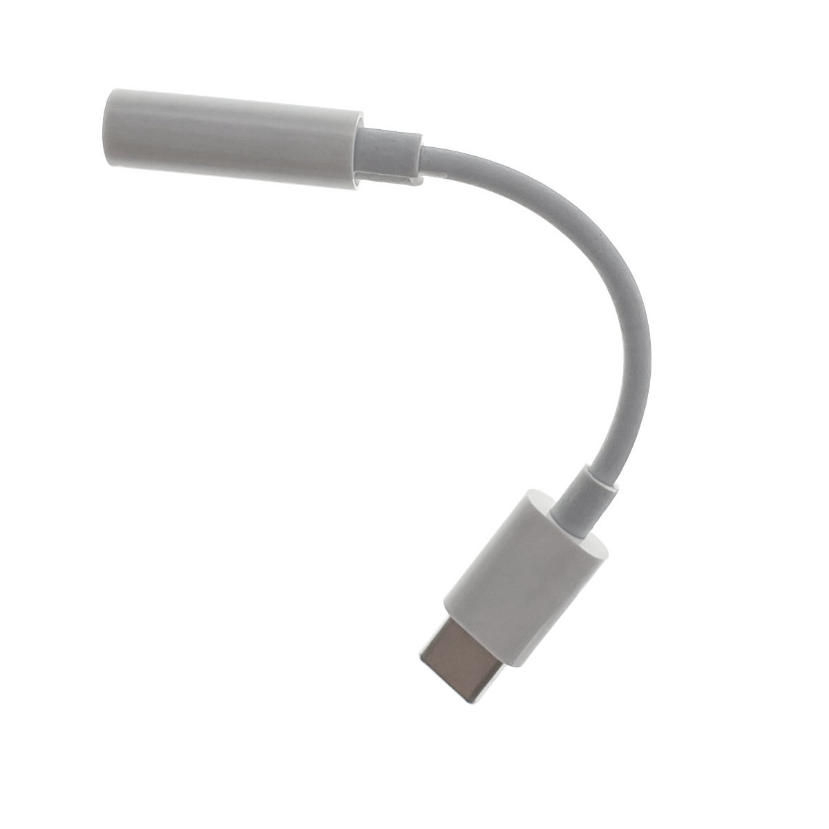 Cablu audio adaptor jack 3.5mm mama la USB Tip C tata, casti audio si microfon, alb [6]