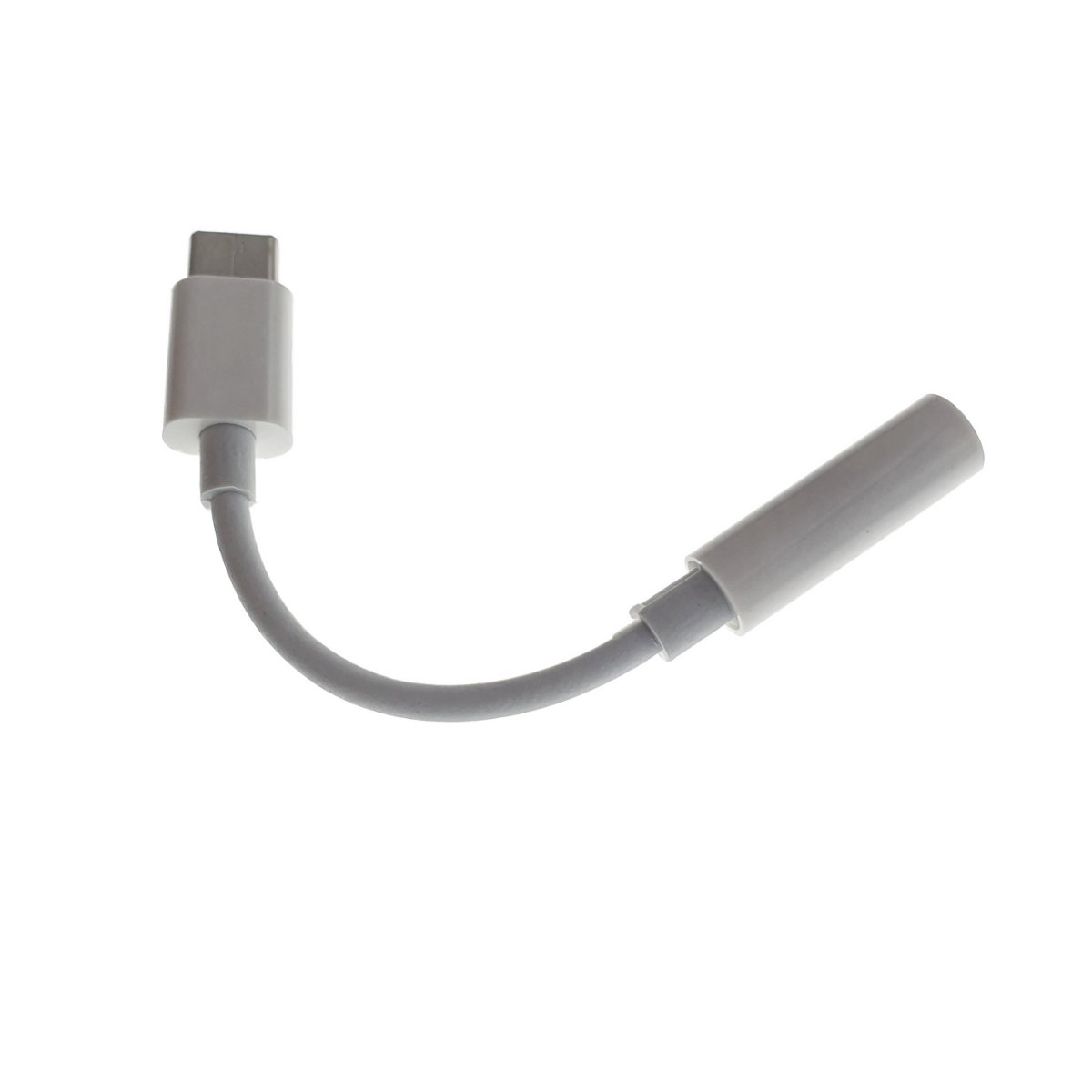 Cablu audio adaptor jack 3.5mm mama la USB Tip C tata, casti audio si microfon, alb [4]