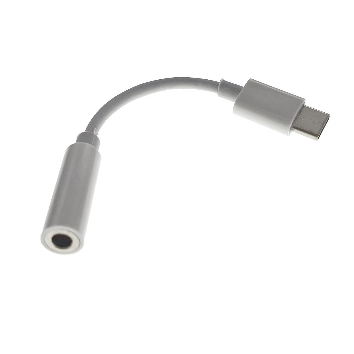 Cablu audio adaptor jack 3.5mm mama la USB Tip C tata, casti audio si microfon, alb [7]