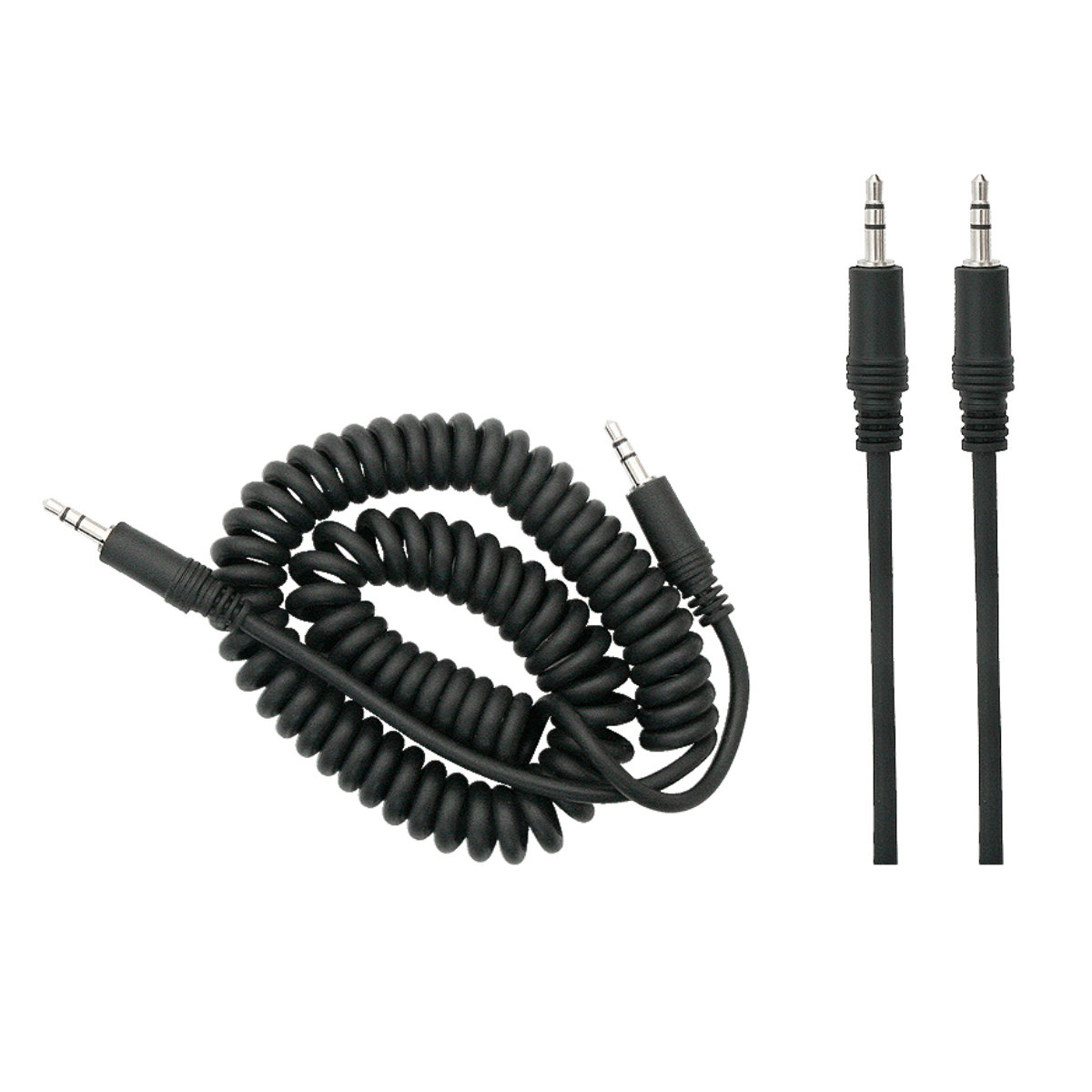 Cablu audio spiralat jack 3.5 mm tata-tata, Xtreme 10703, 3m lungime, negru [2]