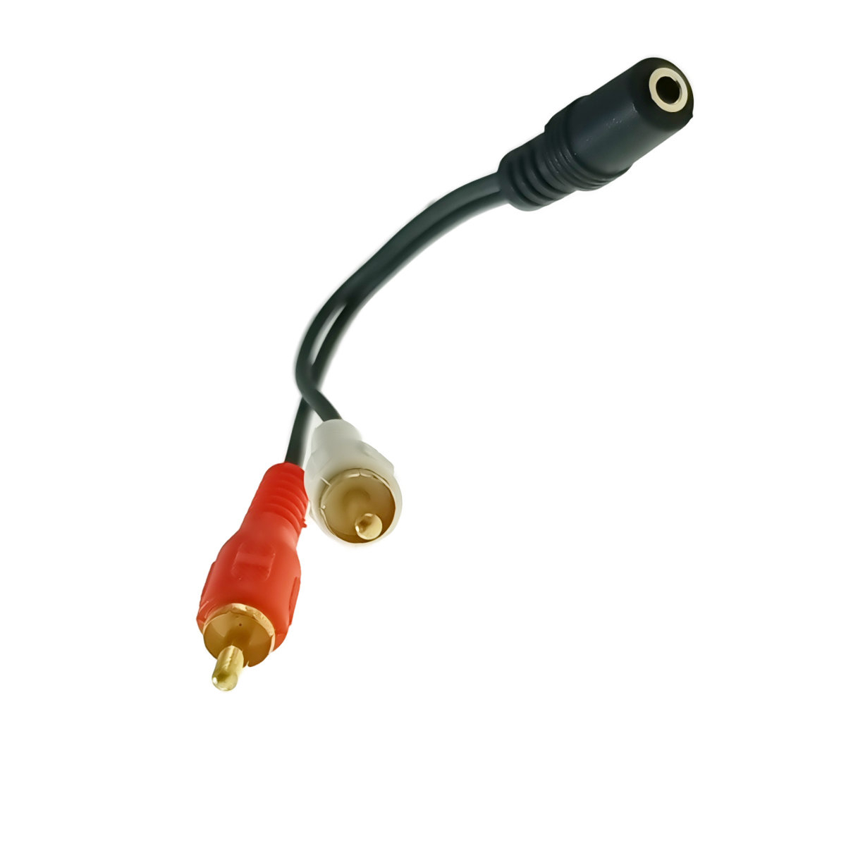 Cablu audio splitter stereo jack 3.5mm mama la 2 X RCA tata, Blow, lungime 20 cm, negru [2]