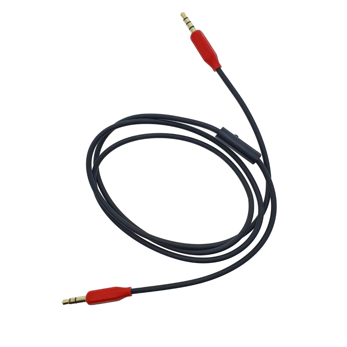 Cablu audio stereo cu microfon, lungime 1 m, Hoco UPA12 AUX, conectori jack 3.5mm tata cu 4 pini si 3 pini, negru [8]