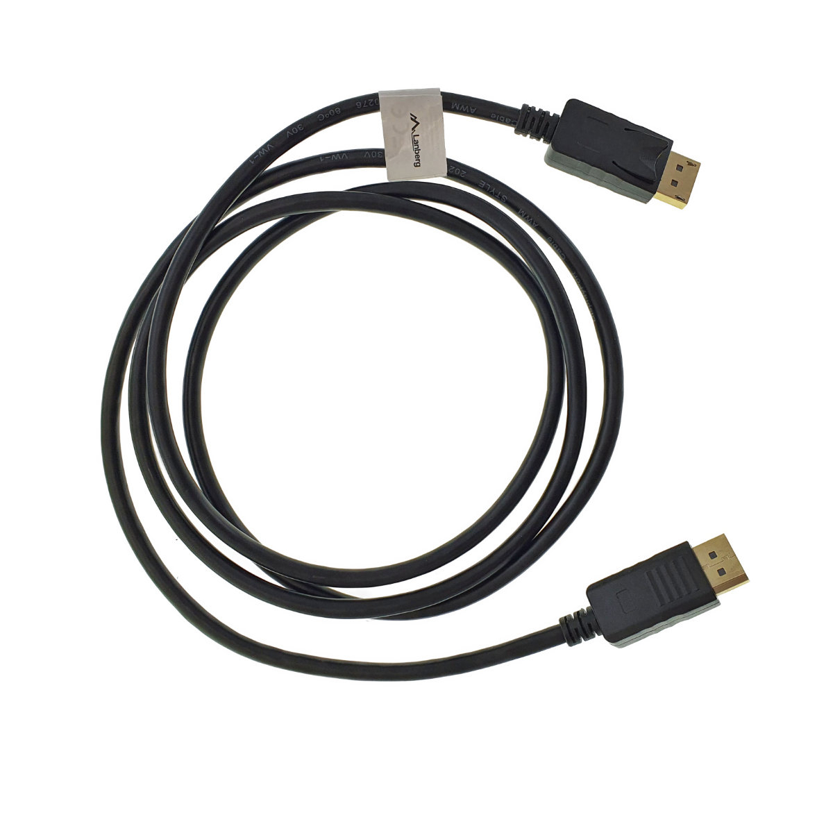 Cablu audio-video, Lanberg 41337, conectori DisplayPort (DP) tata la DisplayPort (DP) tata, lungime 1.8m, rezolutie 4K, negru [10]