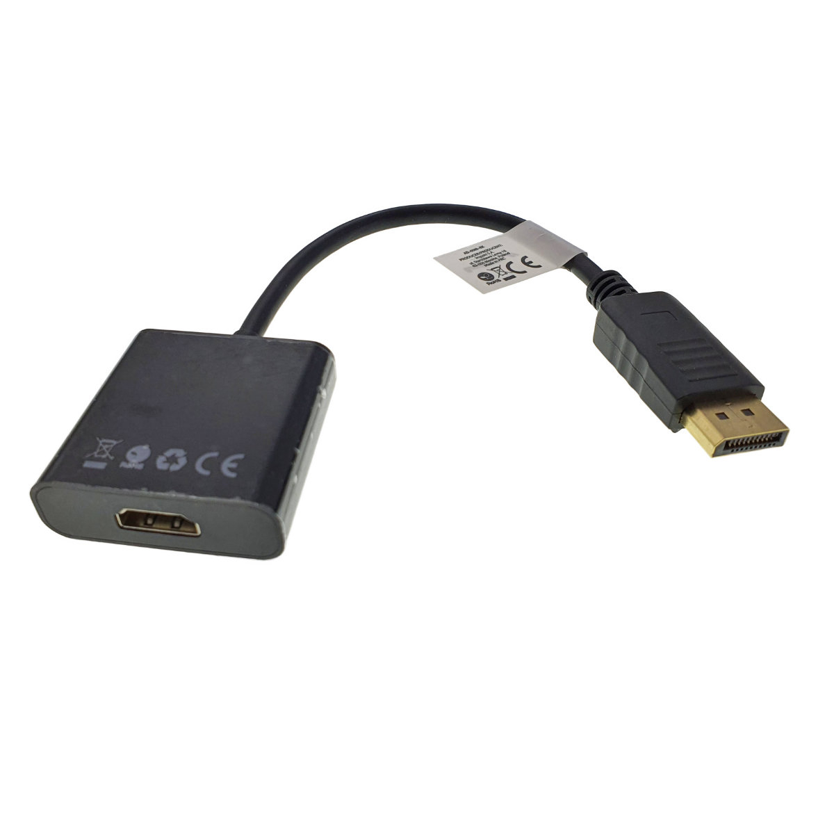 Cablu convertor cu adaptor, Lanberg 40872, DisplayPort (DP) tata la HDMI mama, uni-directional, rezolutie Full HD 1080p la 60Hz [4]