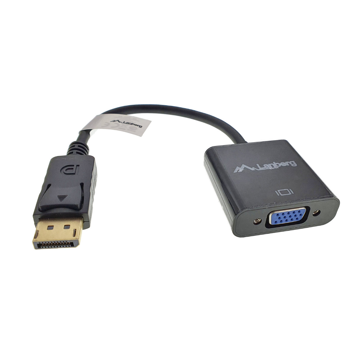 Cablu cu adaptor, Lanberg 40865, DisplayPort tata la VGA mama, lungime 20 cm, rezolutie Full HD 1080p la 60Hz, negru [5]