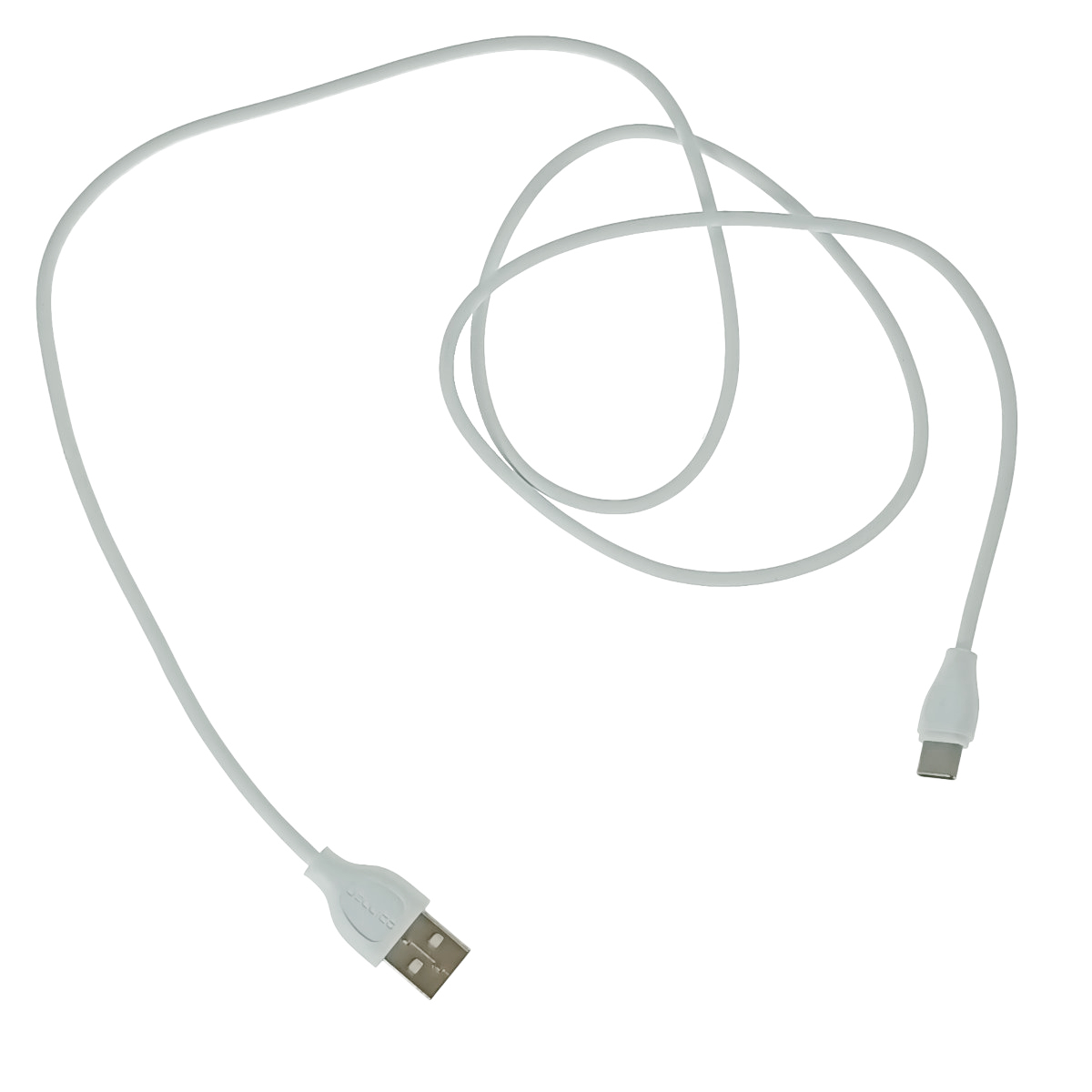 Cablu cu conectori USB-A tata la USB-C tata, 3.1A, lungime 100cm, Jellico YG-10 92131, incarcare, transfer date, alb [1]