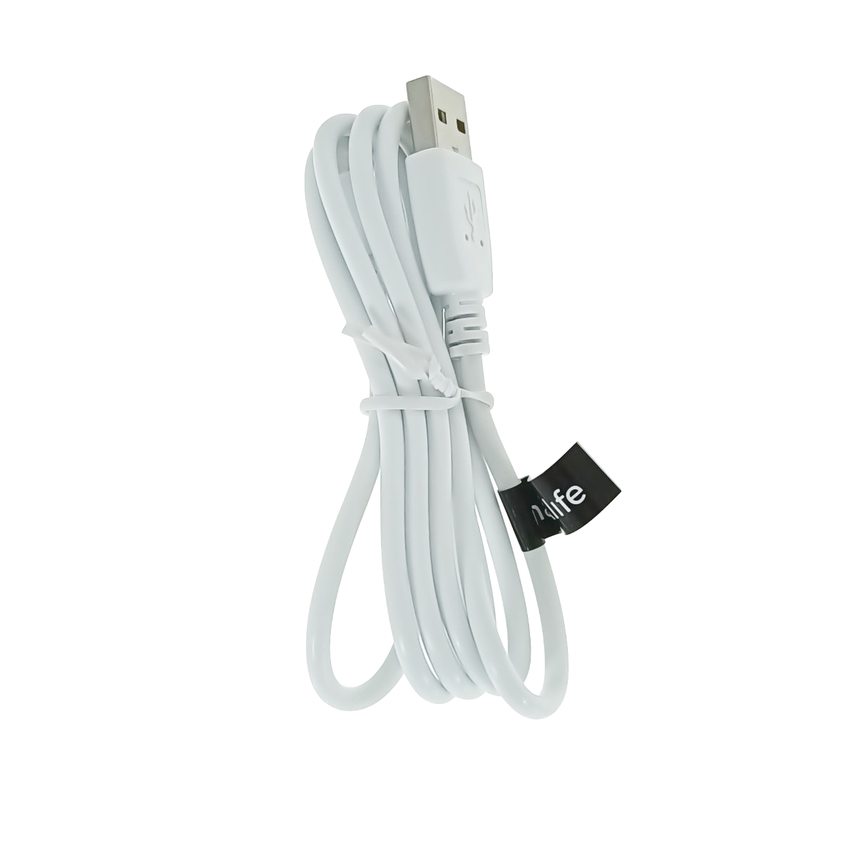Cablu cu conectori USB-A tata la USB-C tata, Maxlife 75816, incarcare, transfer date, 3A, lungime 100cm, alb [3]