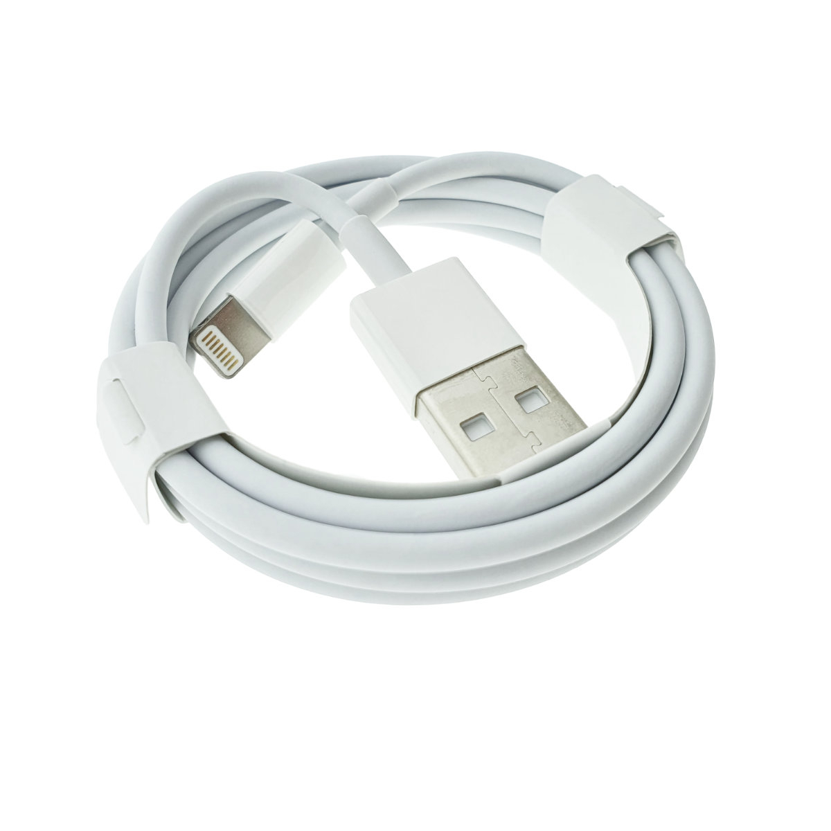 Cablu cu conectori USB tata la 8-pin lightning tata, Foxconn MD818, lungime 1m, alb [8]