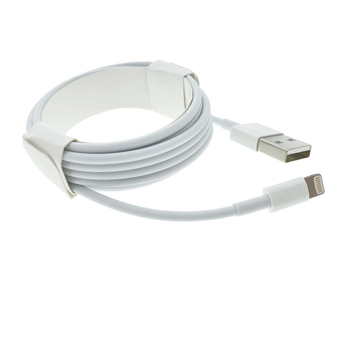 Cablu cu conectori USB tata la 8-pin lightning tata, Foxconn MD819, lungime 2m, alb [8]