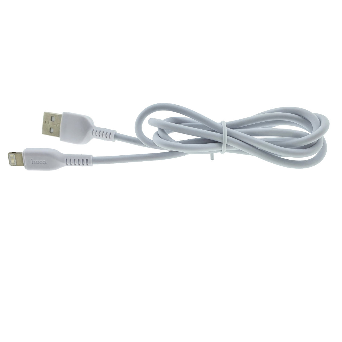 Cablu cu conectori USB tata la 8-pin Lightning tata, HOCO X20 Snowy Spirit 06881, 2.4 A, lungime 1m, alb [3]
