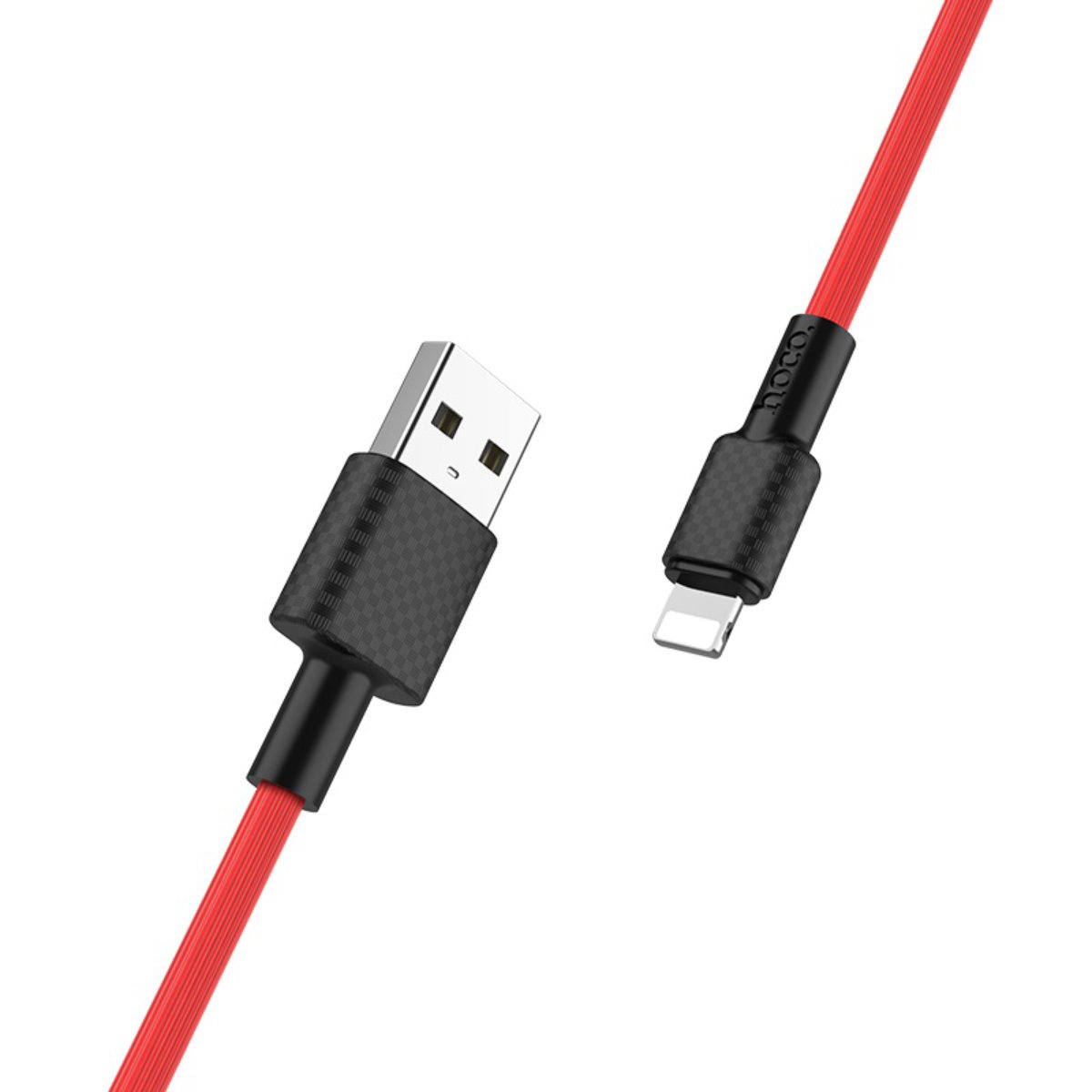 Cablu cu conectori USB tata la Lightning tata, HOCO X29R Superior Style, lungime 1m, 2A, rosu [7]