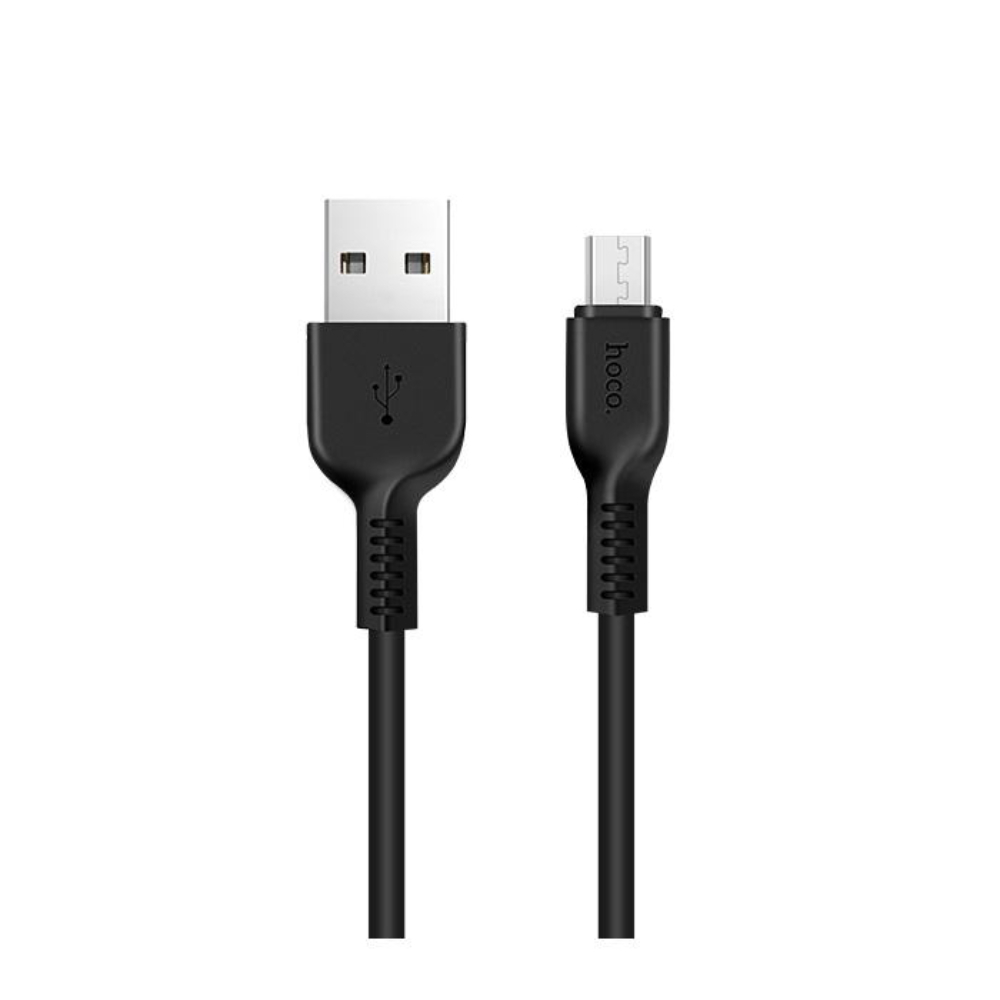 Cablu cu conectori USB tata la microUSB tata, HOCO X20 Desert Camel, 2.4 A, lungime 1m, negru [8]
