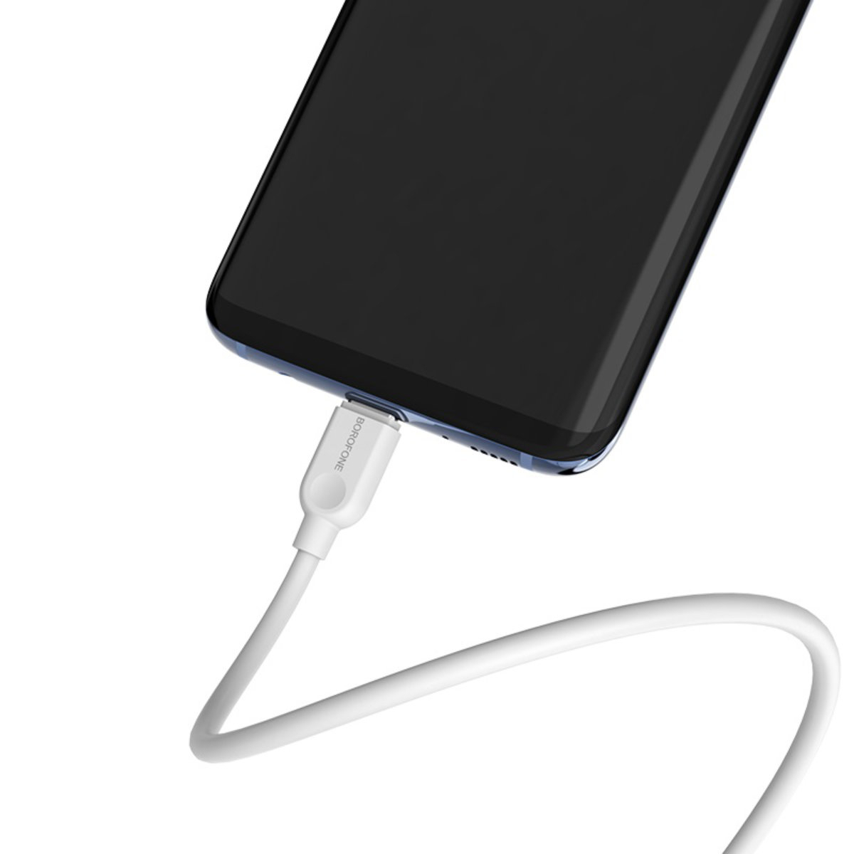 Cablu cu conectori USB tata la USB tip C tata, Borofone BX14 LinkJet, lungime 1m, 3A, alb [5]