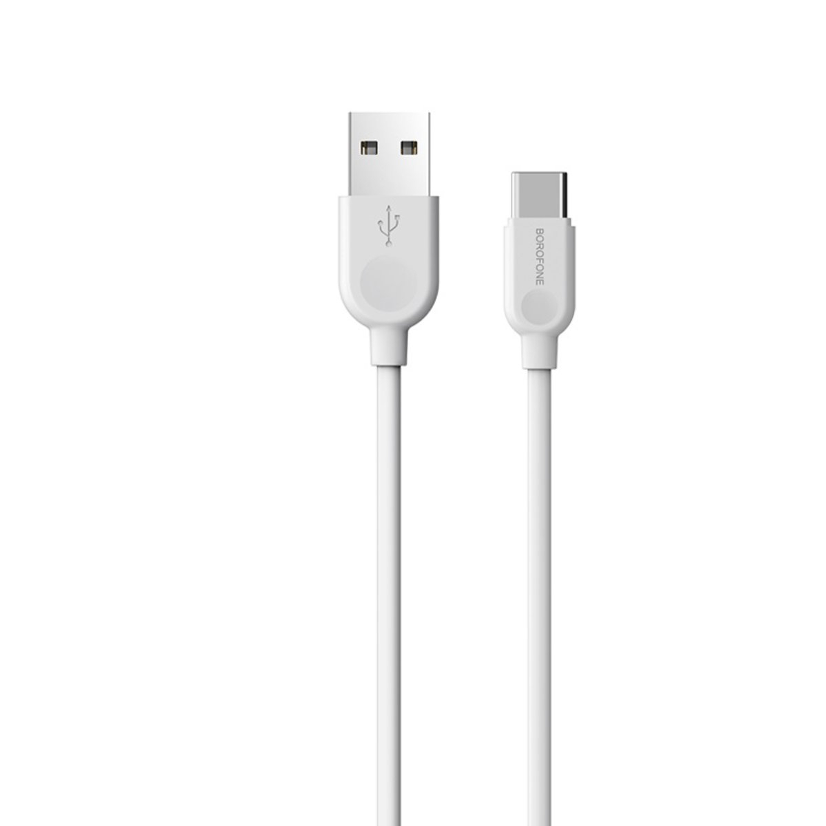 Cablu cu conectori USB tata la USB tip C tata, Borofone BX14 LinkJet, lungime 2m, 3A, alb [13]