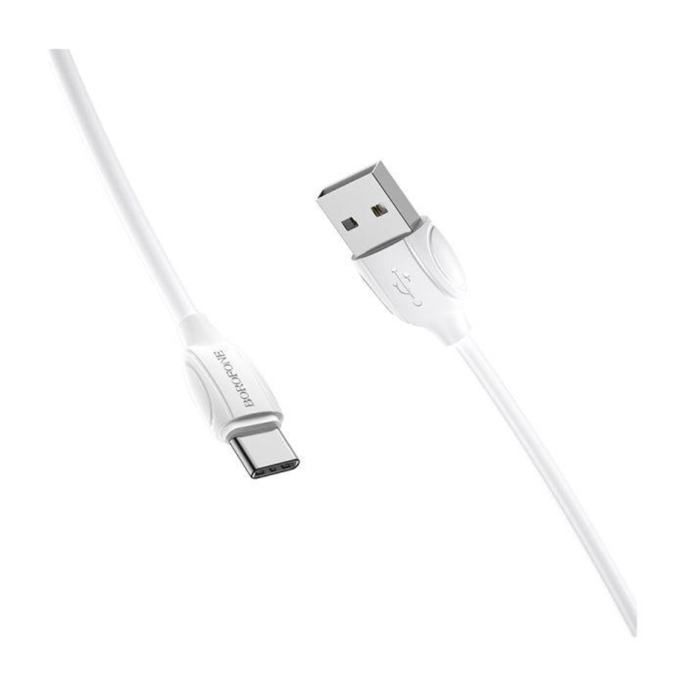 Cablu cu conectori USB tata la USB tip C tata, Borofone BX19 Benefit, lungime 1m, alb [8]