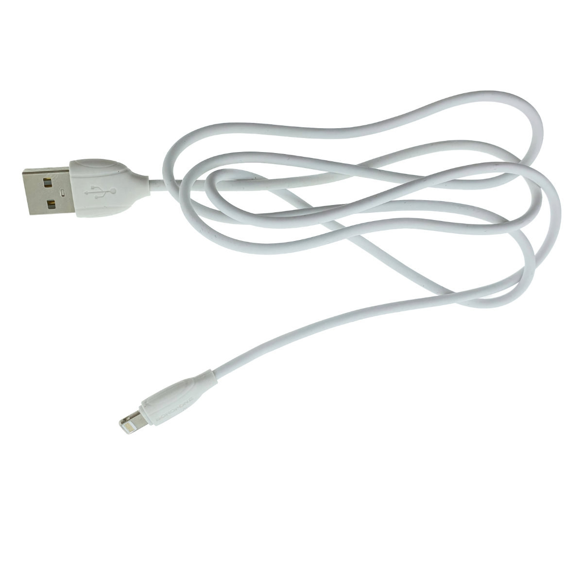 Cablu cu conectori USB tata si lightning tata, Borofone BX19 Benefit 70176, lungime 1m, 2.4A, alb [3]