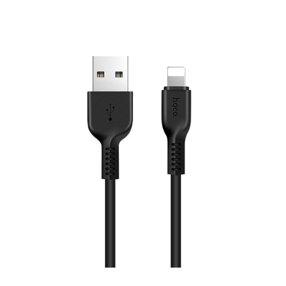 Cablu cu conectori USB tata si lightning tata, Hoco X20 Flash, lungime 3m, 2A, negru [8]