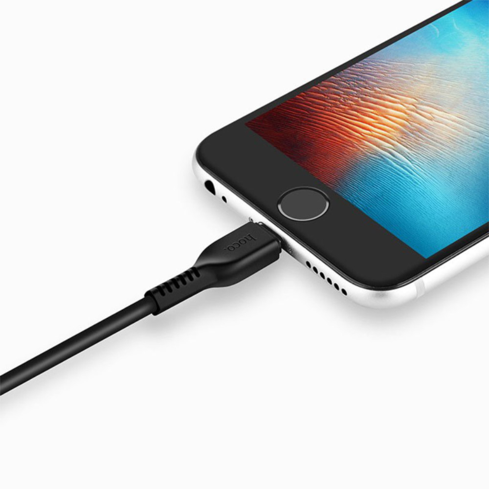 Cablu cu conectori USB tata si lightning tata, Hoco X20 Flash, lungime 3m, 2A, negru [12]
