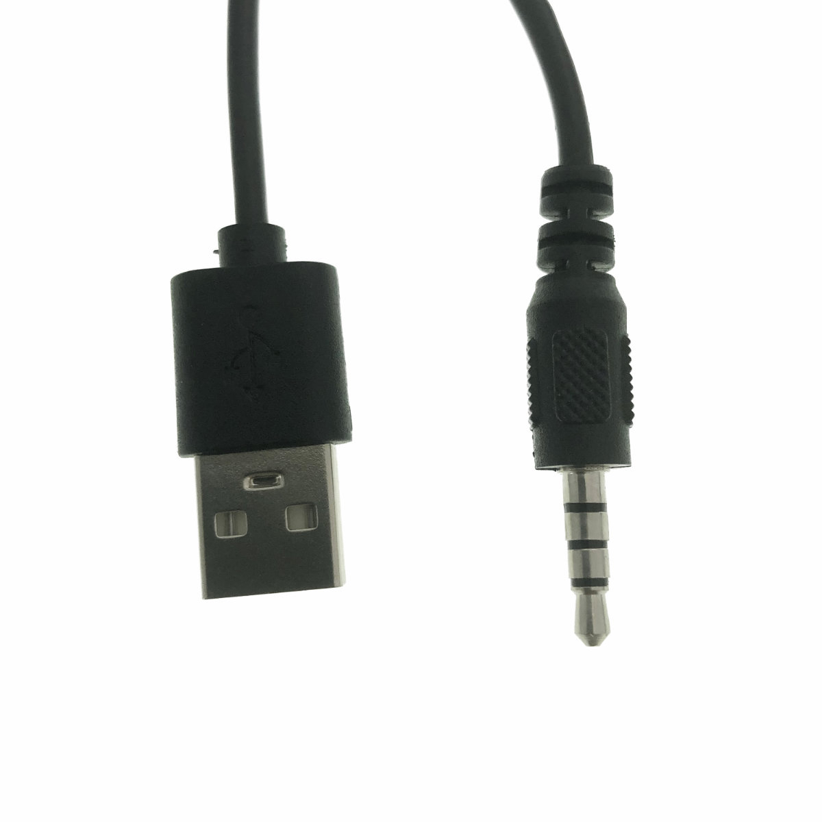 Cablu de alimentare cu conector USB tata la jack 3.5mm tata cu 4 contacte, lungime 60 cm, negru [3]