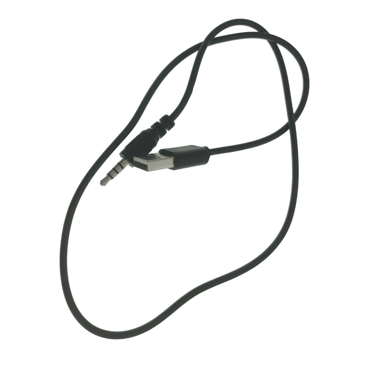 Cablu de alimentare cu conector USB tata la jack 3.5mm tata cu 4 contacte, lungime 60 cm, negru [8]
